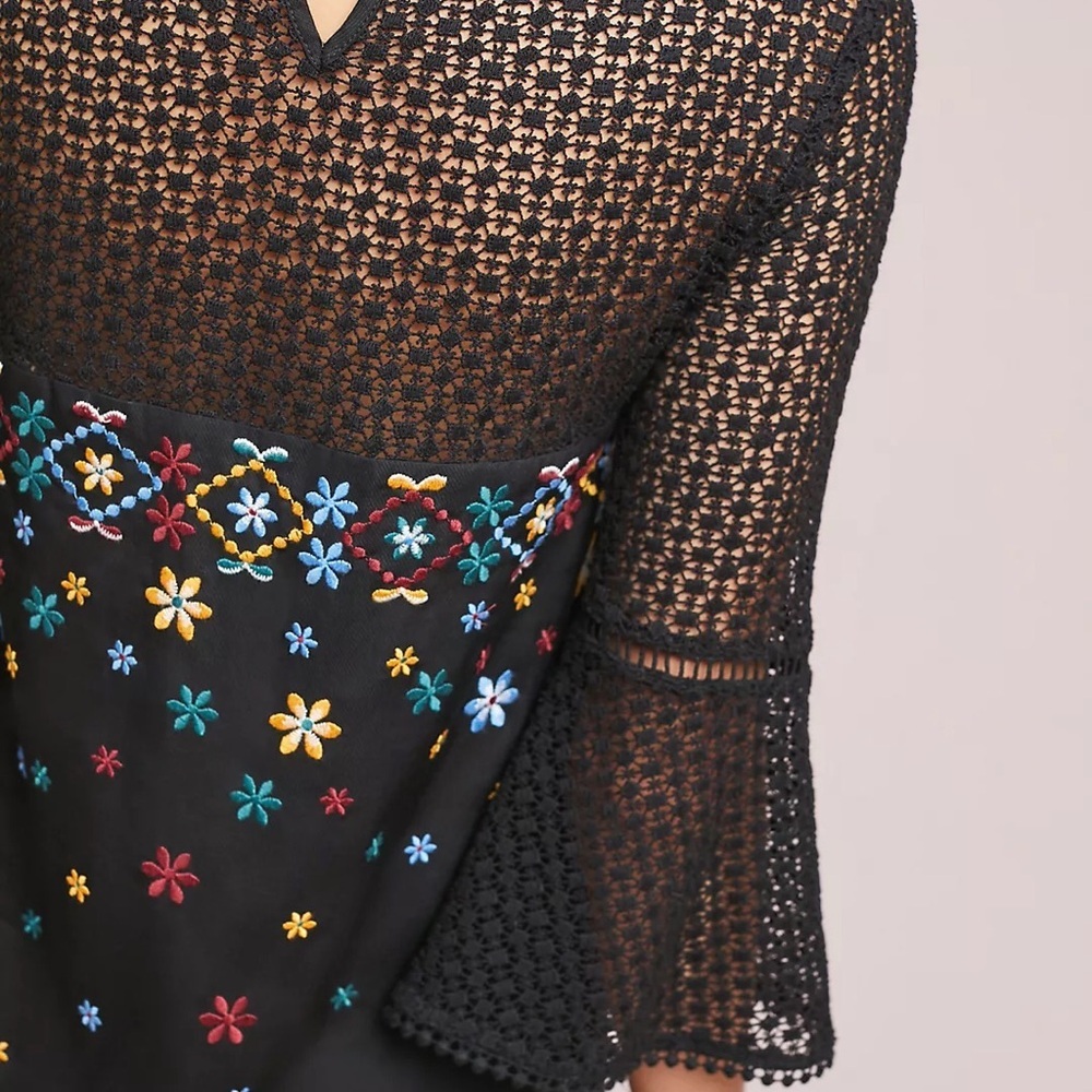 Anthropologie Akemi + Kim Maud Embroidered Shift Dress - Picture 4 of 7